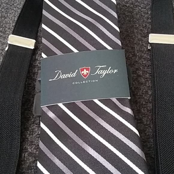 David Taylor Other - David Taylor designer tie nwot $48+free suspenders